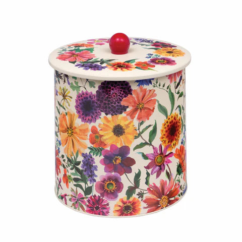 יולטה קופסת פח עגולה GARDEN FLOWERS