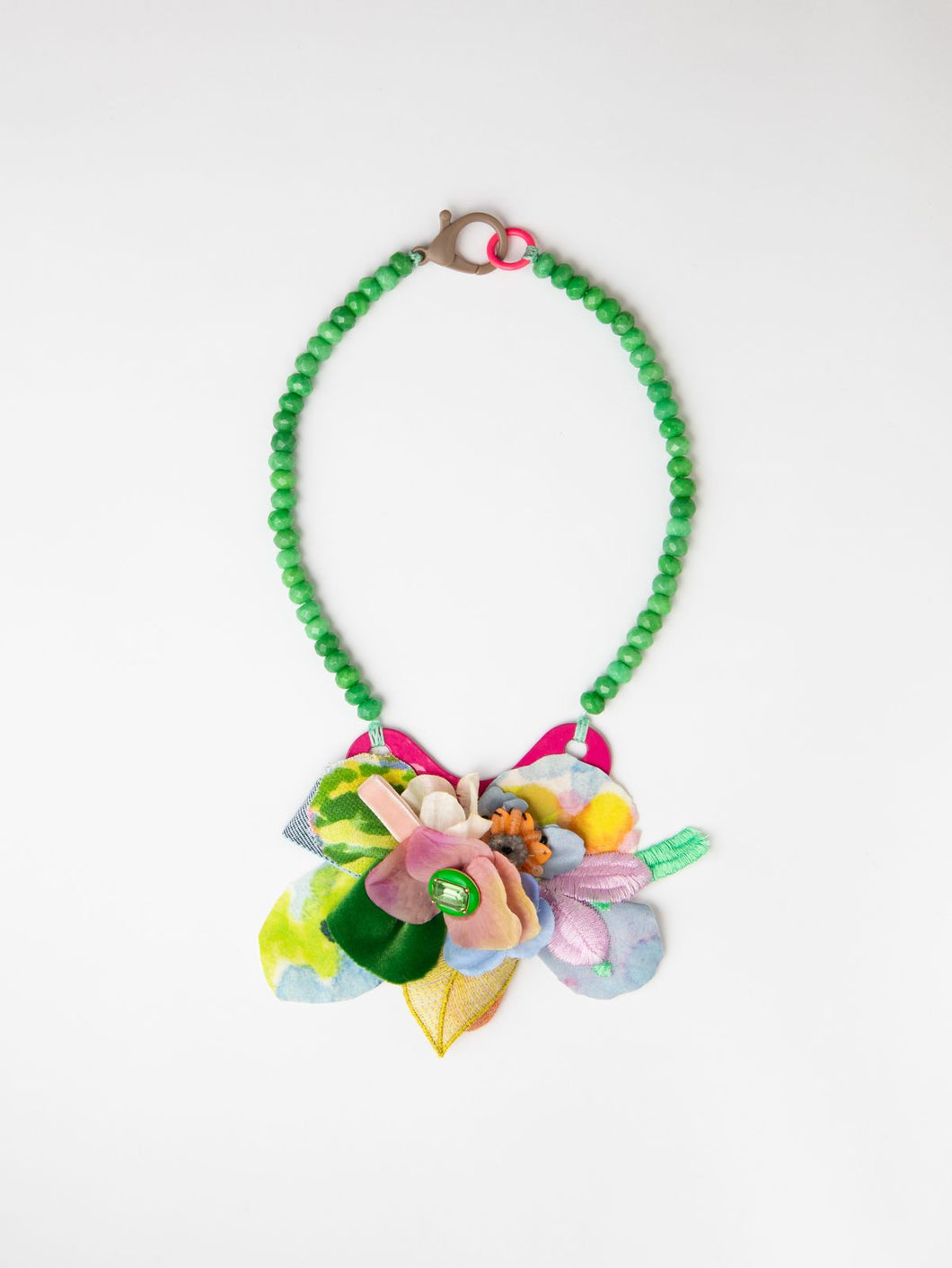 תמרה שרשרת פרח ורוד