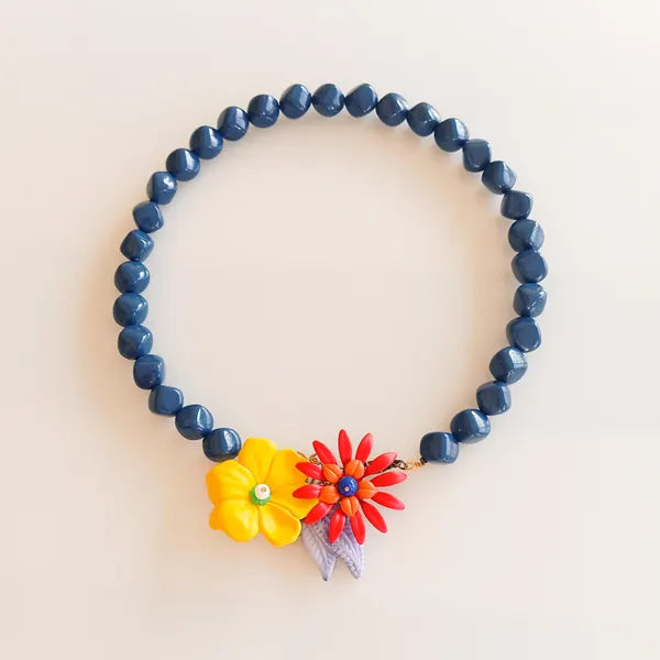 נעמה ברוש שרשרת סיפור חרוז כחול