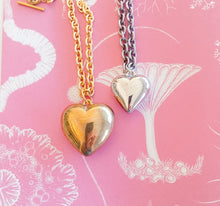 נעמה ברוש שרשרת לב ענק זהב וכסף